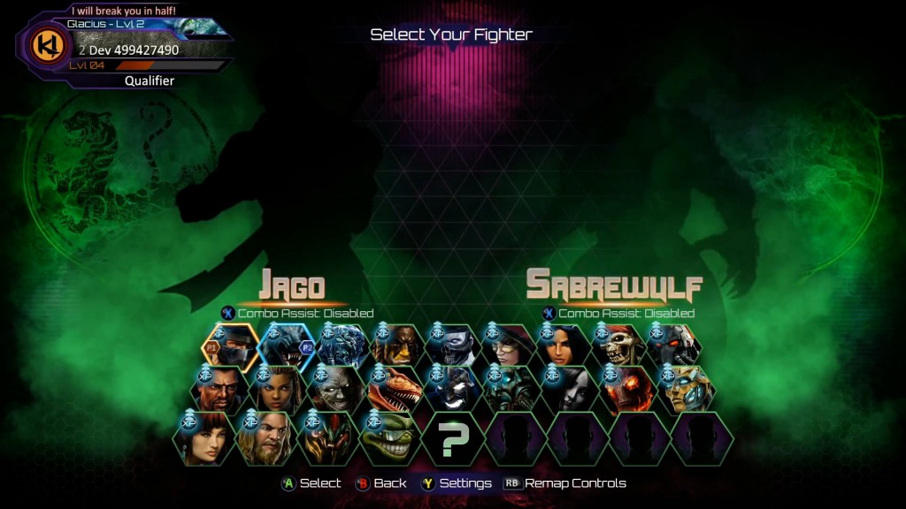 KI Season 3 Stage Selection Menu